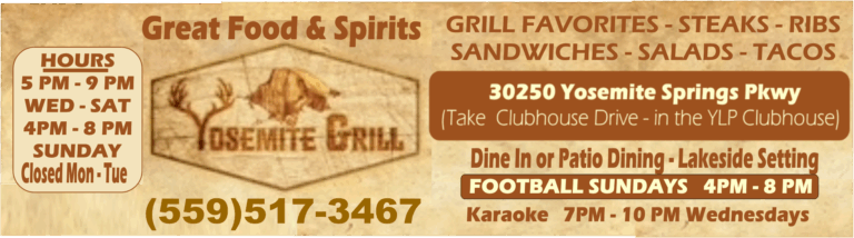YOSEMITE GRILL AD 2025