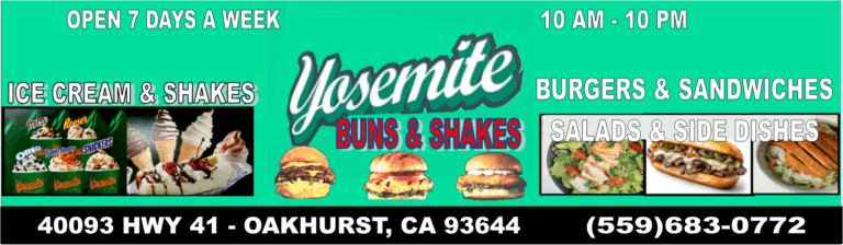 YOSEMTTE BUNS & SHAKES - AD